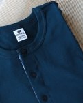 Langærmet t-shirt "Grandad" | 100% økologisk bomuld | Navy -Dovre