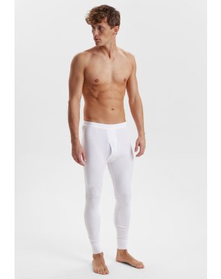 Long johns m. gylp | 100% økologisk bomuld | Hvid -Dovre