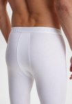 Long johns m. gylp | 100% økologisk bomuld | Hvid -Dovre