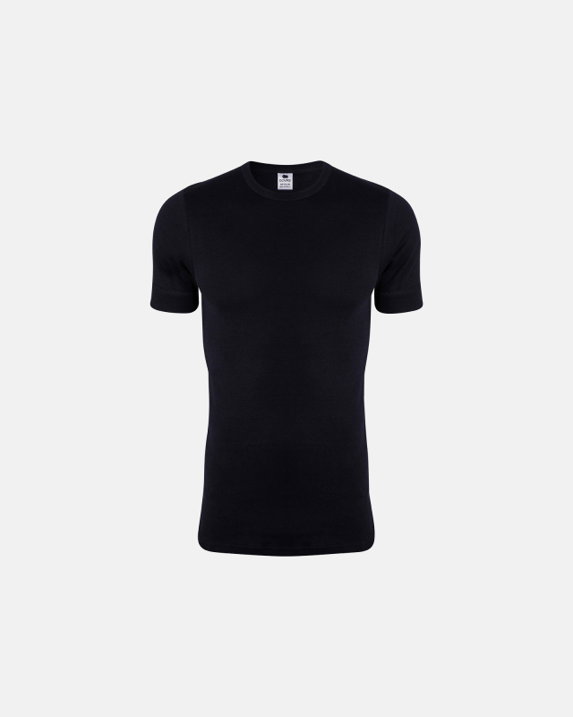 Shirt "rib" | Økologisk Bomuld | Sort