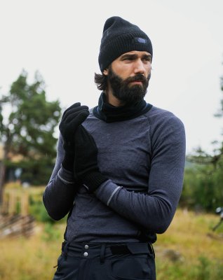 Handsker | 100% uld | Navy -Dovre