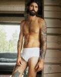 Briefs m. gylp | 100% økologisk bomuld | Hvid -Dovre