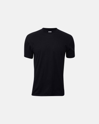 T-shirt "o-neck" | Økologisk bomuld | Sort -Dovre