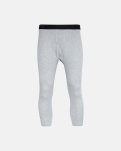 Long johns m. gylp "3/4 længde" | 100% økologisk bomuld | Lys grå -Dovre