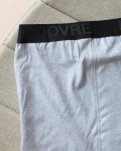 Long johns m. gylp "3/4 længde" | 100% økologisk bomuld | Lys grå -Dovre