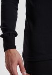Langærmet t-shirt | 100% økologisk bomuld | Sort -Dovre
