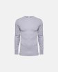 Langærmet t-shirt | 100% økologisk bomuld | Lys grå - Dovre
