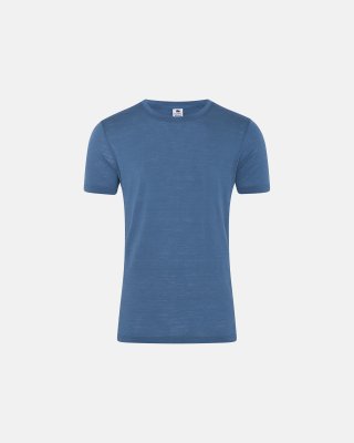 T-shirt | 100% økologisk uld | Blå