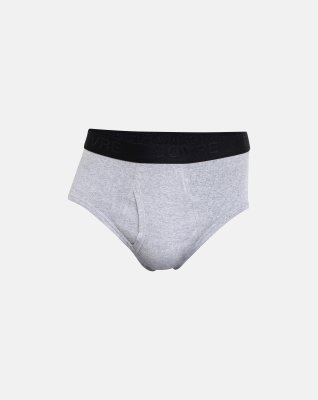 Briefs m. gylp | 100% økologisk bomuld | Lys grå -Dovre