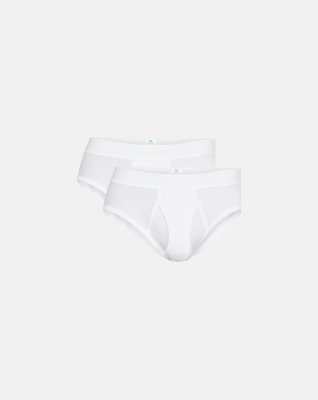 Briefs | 2-pak | GOTS bomuld | Hvid -Dovre