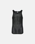 Tanktop "mesh"  | 100% merino uld | Sort -Dovre