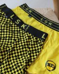 Fodbold-tights barn 2-pak | Bomuld | Lillestrøm gul -Dovre