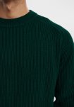 Pullover "knitted" | Bomuld | Grøn -Resteröds
