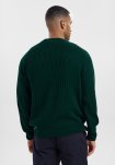 Pullover "knitted" | Bomuld | Grøn -Resteröds
