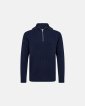 Pullover med høj hals | Bomuld | Navy - Resteröds
