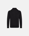 Pullover med høj hals | Bomuld | Sort -Resteröds