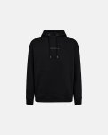 Hoodie med logo | Bomuld | Sort -Resteröds
