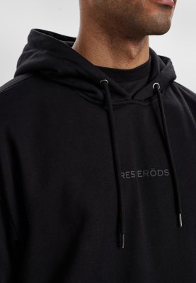 Hoodie med logo | Bomuld | Sort