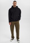Hoodie med logo | Bomuld | Sort -Resteröds
