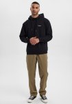 Hoodie m. logo | Bomuld | Sort -Resteröds