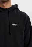 Hoodie m. logo | Bomuld | Sort -Resteröds
