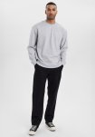 Sweatshirt m. logo | Bomuld | Lys grå -Resteröds