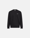 Sweatshirt m. logo | Bomuld | Sort -Resteröds