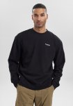 Sweatshirt m. logo | Bomuld | Sort -Resteröds