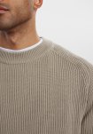 Pullover "knitted" | Bomuld | Sand -Resteröds