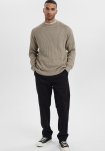 Pullover "knitted" | Bomuld | Sand -Resteröds