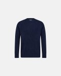 Pullover "knitted" | Bomuld | Navy -Resteröds