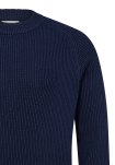 Pullover "knitted" | Bomuld | Navy -Resteröds