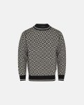 Pullover "strik" | 100% uld | Blå -Dovre