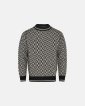 Pullover "strik" | 100% uld | Blå - Dovre