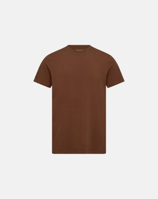 T-shirt "o-neck" | Bambusviskose | Brun -Resteröds