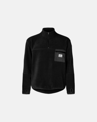 Fleece Pullover | 100% recycled polyester | Sort -Resteröds
