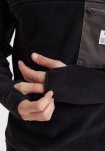 Fleece Pullover | 100% recycled polyester | Sort -Resteröds
