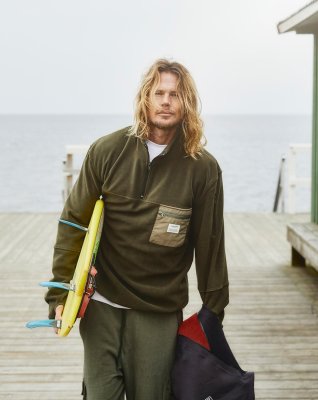 Fleece Pullover | 100% recycled polyester | Navy -Resteröds