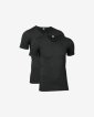T-shirt "v-neck" 2-pak | Økologisk bomuld | Sort - JBS