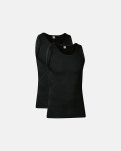 Tanktop 2-pak | Økologisk bomuld | Sort -JBS