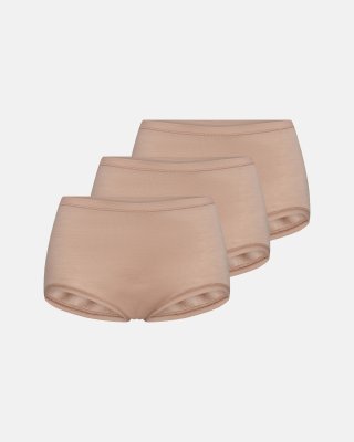 Maxi brief 3-pak | 100% uld | Nude