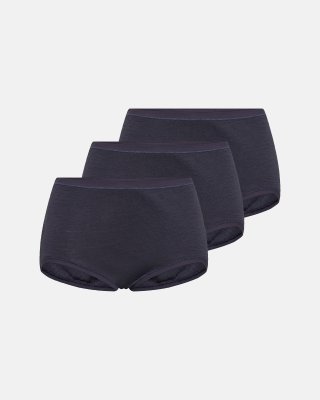 Maxi brief 3-pak | 100% uld | Grå