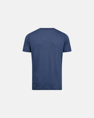T-shirt | 100% økologisk GOTS uld | Blå