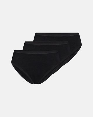 Tai brief 3-pak | 100% uld | Sort -JBS of Denmark Women