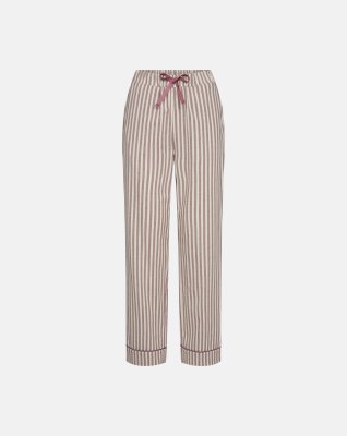 Natbukser "flannel" | 100% økologisk bomuld | Stribet rosa -JBS of Denmark Women