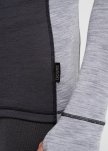 Langærmet t-shirt med hætte | 100% merino uld | Grå -Dovre