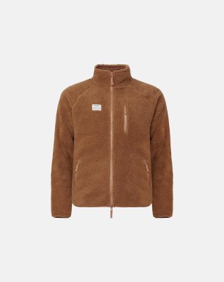Fleece jakke | 100% polyester | Camel -Resteröds