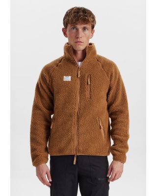 Fleece jakke | 100% polyester | Camel -Resteröds