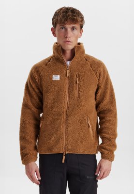 Fleece jakke | 100% polyester | Camel