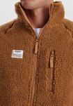 Fleece jakke | 100% polyester | Camel -Resteröds